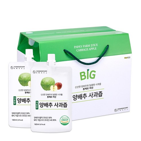 아빠의주스 대용량 양배추 사과즙 30p 5.4L, 1개 맛있게 먹은 솔직 후기 - 상품 이미지 2