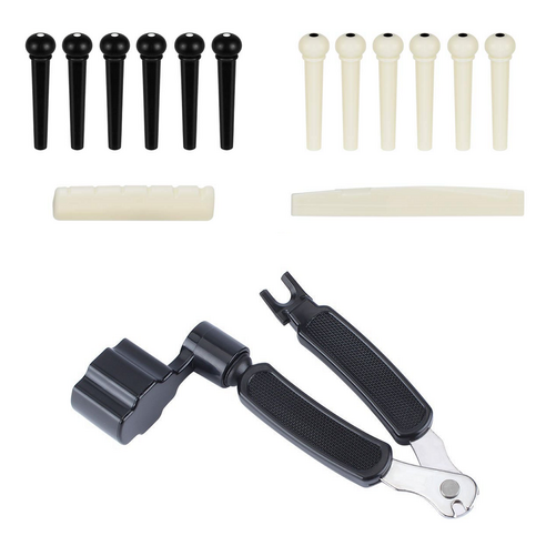 BGM 통기타 브릿지핀 새들 너트 리무버 세트, 1개