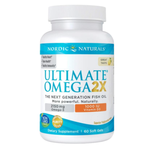 Nordic Naturals Ultimate Omega 2X with Vitamin D3 노르딕 오메가2X 비타민 소프트젤 60정