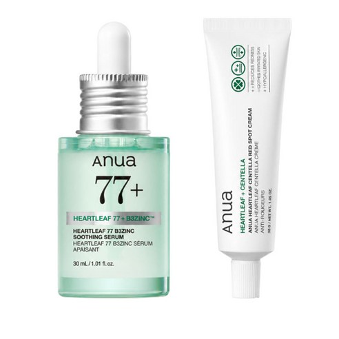 아누아 어성초 77 트러블 세럼 스팟크림 세트 (크림30ml + 세럼30ml+진정마스크팩2매) 이미지 3
