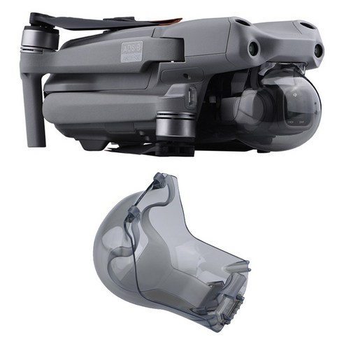 DJI 에어2S 전용 드론 짐벌 렌즈 보호 커버 반밀폐형 카메라 보호캡 투명 렌즈가드, 1개, (에어2S) 짐벌커버(그레이)