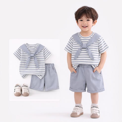 아동 상하복 나시 세트 여름 데일리룩 통기성 냉감 소재 외출복 실내복