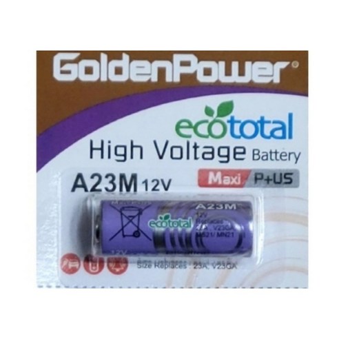 도시바 건전지 23A 12V 알카라인 무수은 차량용 무선 스위치 리모컨 경보기 현관 초인종 호출벨 챠임벨 간접조명 LED등 주차장차단기 폴딩키 출입문 A23 배터리, 1개입, 1개