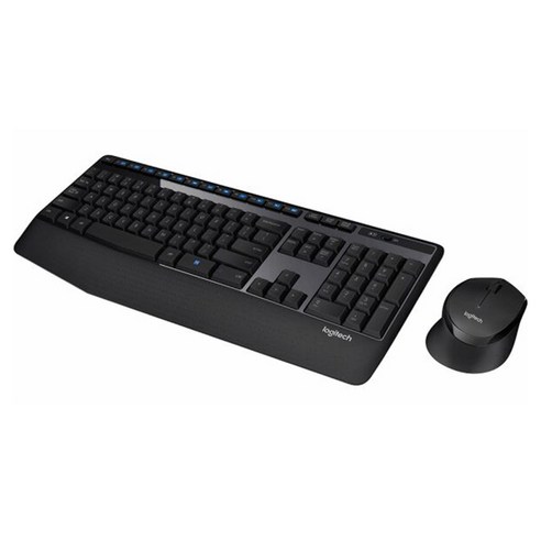 로지텍 MK345 무선 키보드 + 마우스 세트, 블랙, 일반형