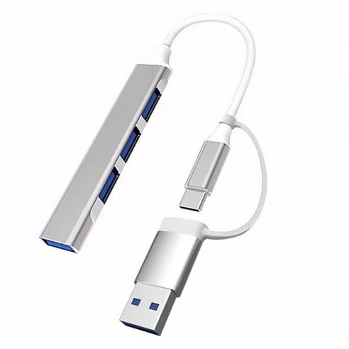 BuyChoo 4포트 USB C타입 2인1 멀티 허브