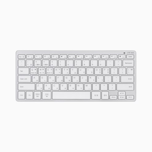 라이프썸 미니 블루투스 키보드(LFS-HA43) C타입 충전식 휴대용 3대기기 멀티 페어링 저소음 이미지 2