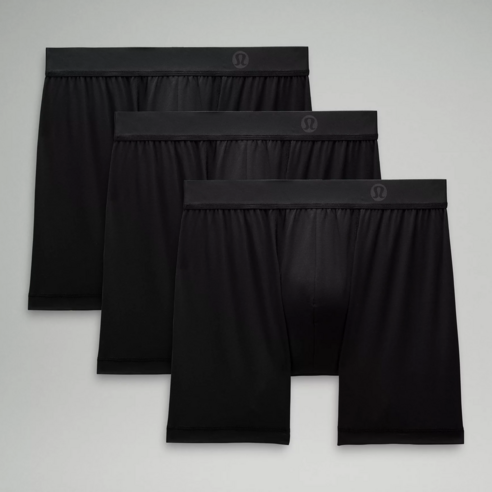 룰루레몬 남자속옷 얼웨이즈 인 모션 박서 5인치 3팩 BLACK 모달 남성드로즈 여름 언더웨어 팬티 매장판