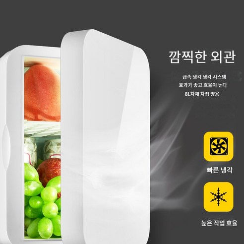 8L 차량용냉장고 대용량 화장품냉장고 휴대용 미니냉장고 이미지 2