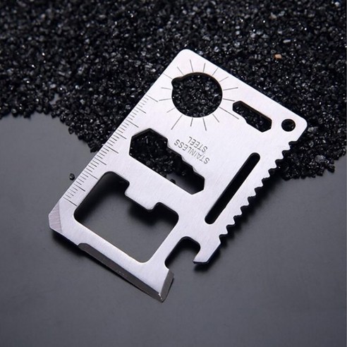 신풍산업 서바이벌 캠핑 카드형 멀티툴 실버