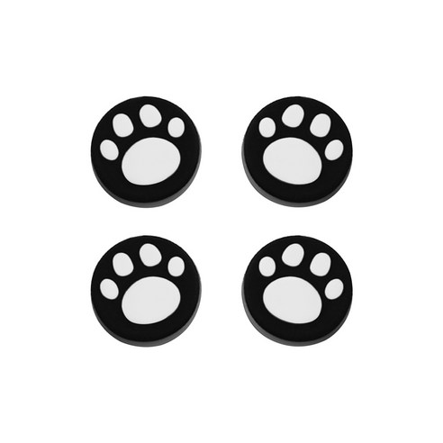 닌텐도 스위치 조이스틱 커버 4p 고양이 발바닥 스틱 캡, 화이트