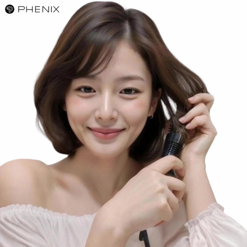 손으로 잡아도 안 뜨거운 국내제조 프리볼트 피닉스 헤어 볼륨 고데기 PN-734 후기 분석 - 안전한 빗살 구조