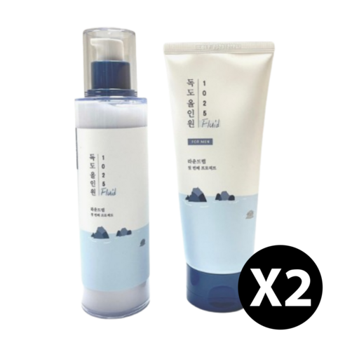 라운드랩 포 맨 1025 독도 올인원 플루이드 200ml+200ml 2세트, 200ml, 4개