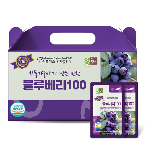 네오팜 식품기술사 김종관's 블루베리 100 80ml, 90개 솔직 후기 | 실사용자 리뷰 분석 - 상품 이미지 1