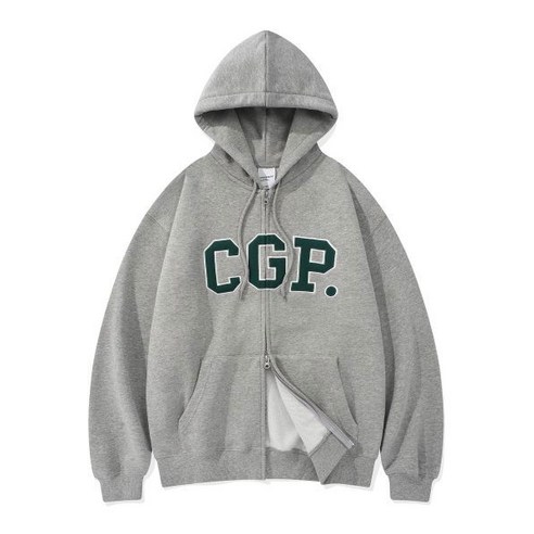 코드그라피 CGP 아치 로고 후드 집업 그린