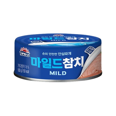 사조참치 마일드, 100g, 4개
