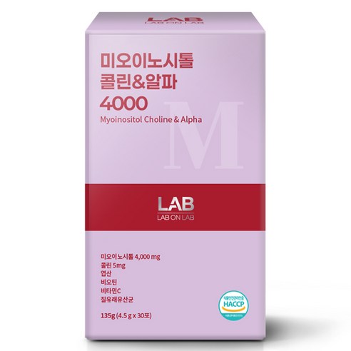 랩온랩 미오이노시톨 콜린&알파 4000 30포 135g, 1개 이미지 2
