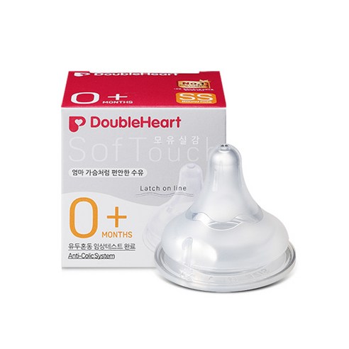 더블하트 모유실감 3세대 젖꼭지 SS사이즈(0개월~/1개입), SS (0개월~), 1개