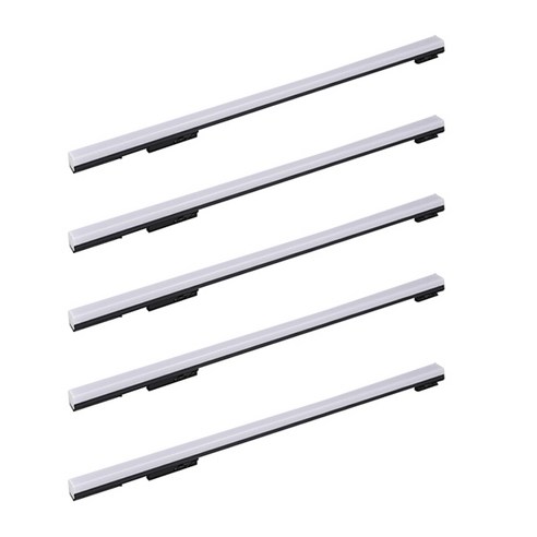 엘포스 LED SIMPLE 900mm 티에스라인등 레일조명 특허등록 TS라인등 슬림형 고출력 플리커프리 바디블랙 +니트럴장갑1개포함, 5개, 전구색