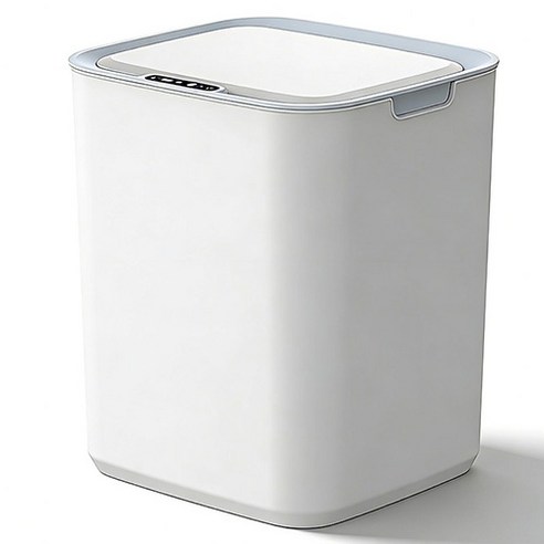 Qiaokao 스마트 센서 LED 휴지통 22L, 화이트