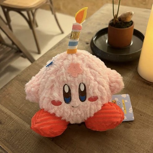생일초 생일 축하 인형 3종 birthday doll 3type, 1개, 생일초 커비, 13cm