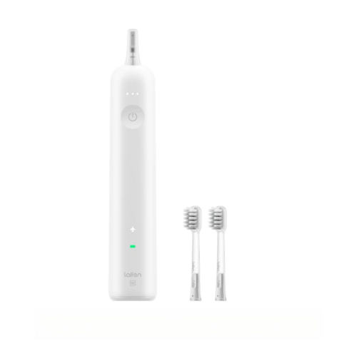 라이펀 Laifen 음파 전동칫솔 휴대용 좌우 회전 웨이브 스윙 IP68방수 칫솔모 2개 칫솔모 전용 케이스, 1세트, 화이트, SE