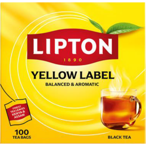 Lipton Yellow Label 100Tea Bags 립톤 옐로우 라벨 100티백 홍차, 2g, 1개, 100개입