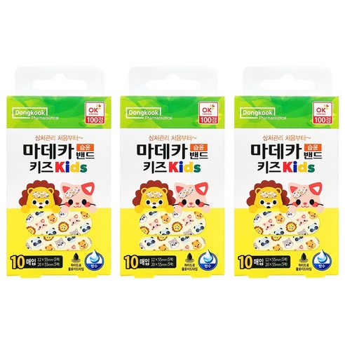 동국제약 마데카 키즈 습윤밴드, 3개