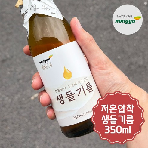 우선 생고집 들깨 통들깨 저온압착 생들기름, 1개, 350ml