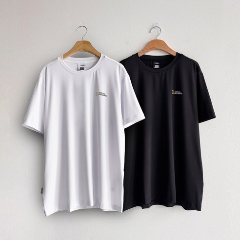 내셔널지오그래픽 남녀 공용 냉감 데일리 반팔티 2종세트 2color 셀렉온즈