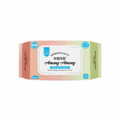 아망아망 프리미엄 물티슈 72매 450g, 1