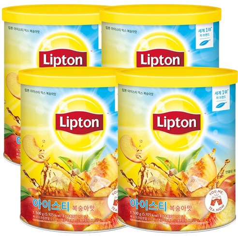 립톤 아이스티 믹스 복숭아맛, 1.5kg, 1개입, 4개
