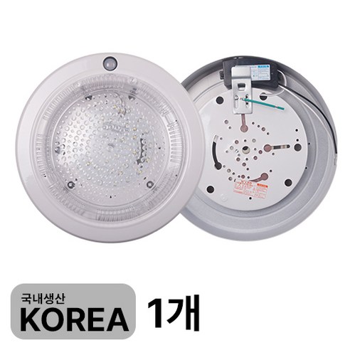LED 원형 건식 센서등 15W, 주광색, 1개