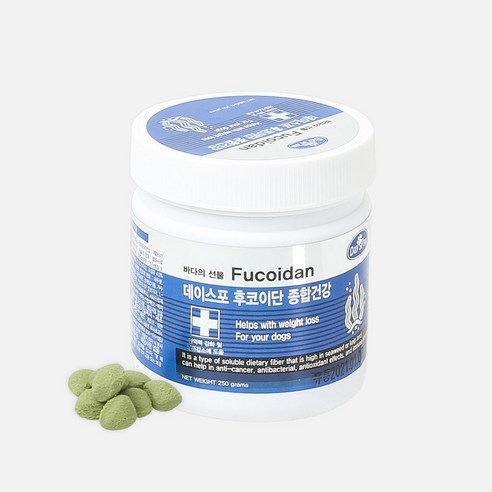 데이스포 후코이단 강아지 영양제 250g 관절 종합 피부 장 영양간식 면역력 간식, 01.후코이단 종합건강, 1개
