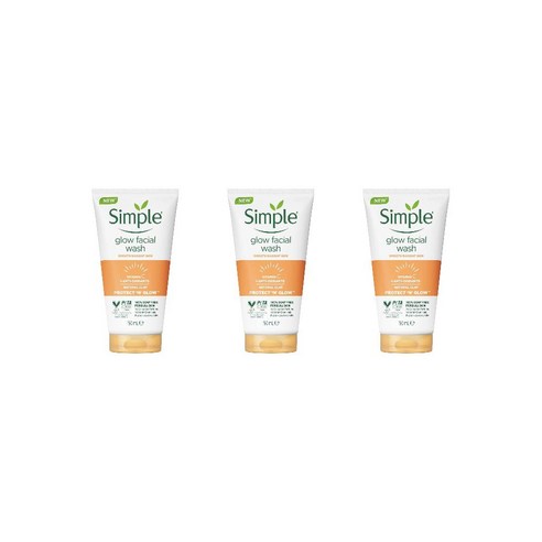 Simple 글로우 페이셜 워시 클렌저 150ml 3팩 솔직 후기 | 피부 타입별 분석 썸네일