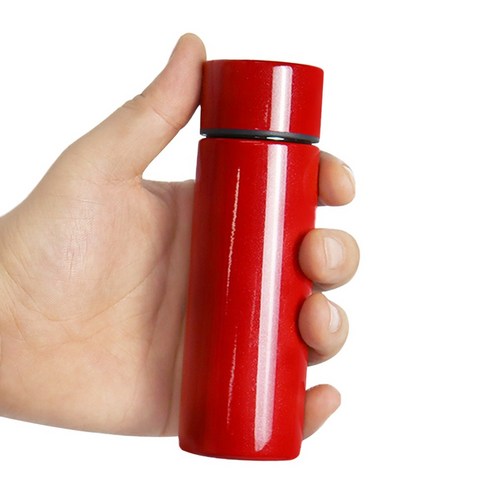 르웨이 휴대용 316 스테인리스 보온 보냉 가벼운 미니 텀블러 125ml, 1개, 레드