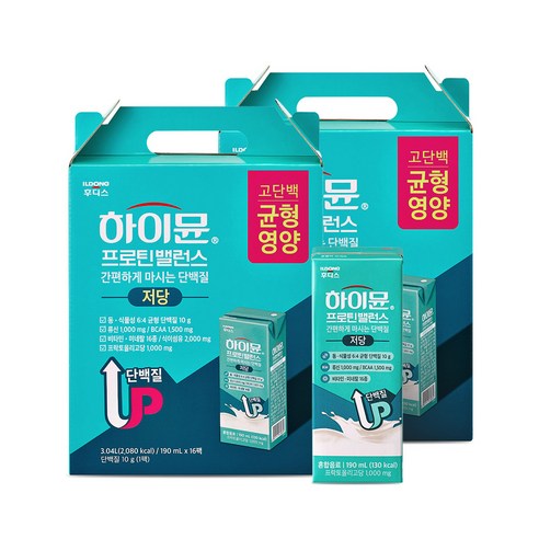 하이뮨 프로틴 밸런스 저당 음료 190ml, 32개 솔직 후기 | 실사용자 리뷰 분석 썸네일