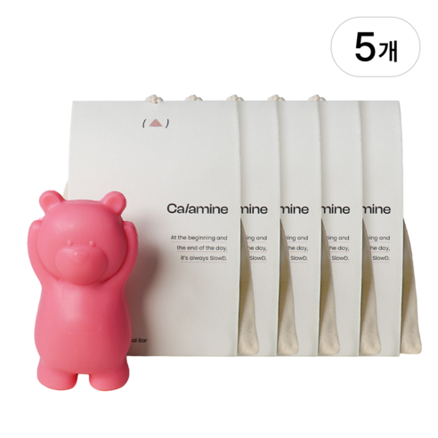 칼라민 세안비누 트러블 진정 민감피부 케어 클렌징 저자극 페이스 클렌저 데일리 세안 슬로뎃, 5세트