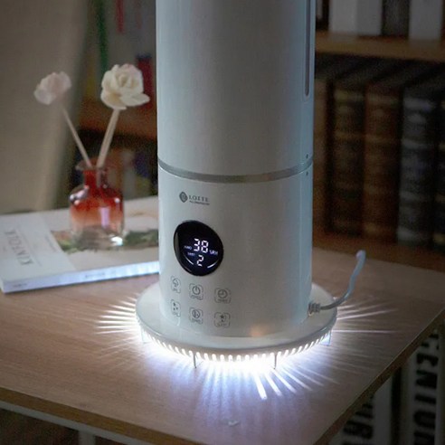 부드럽고 촘촘한 미스트를 제공하는 롯데 타워형 가습기
