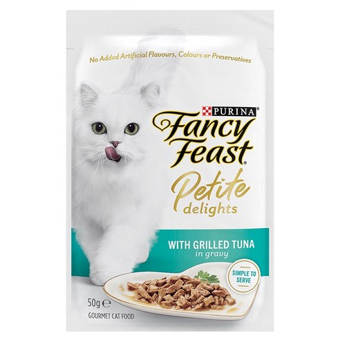 퓨리나 팬시피스트 쁘띠 딜라이트 파우치 고양이습식사료, 참치, 50g, 1개