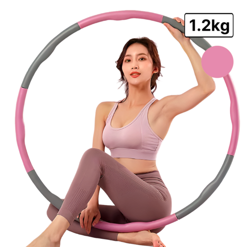 코치케이 실내 어린이 아동 유아 키즈 초등 성인 최상급 지압 뱃살 다이어트 돌기형 훌라후프, 1개, 라벤더 퍼플, 1.2kg