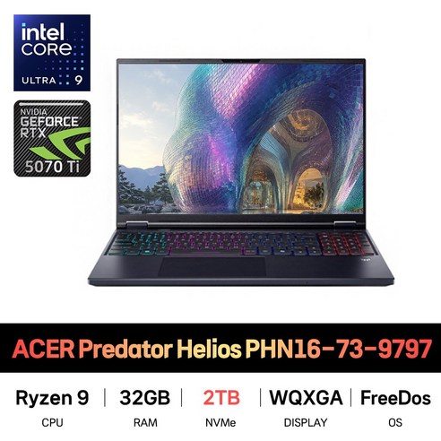 SP_에이서 프레데터 헬리오스 네오 16 AI PHN16-73-9797 SSD 2TB 재고보유