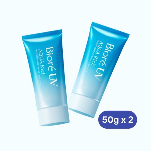 국내-비오레 UV 아쿠아리치 워터리 에센스 선크림, 2개, 50g