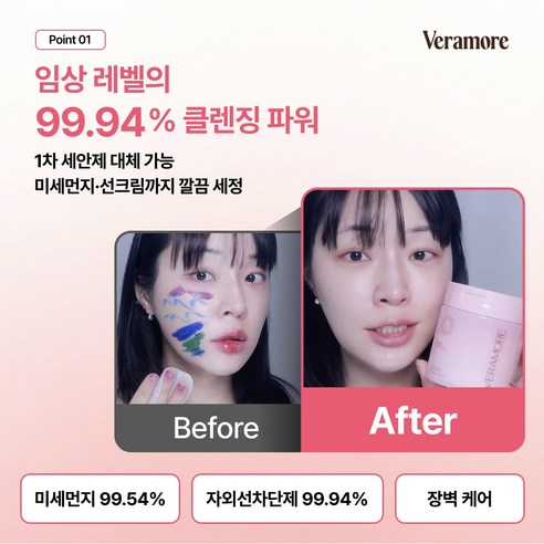베라모어 로즈 PHA 노워시 아이리무버 클렌징패드 솔직 후기 | 피부 타입별 분석 - 상품 이미지 3