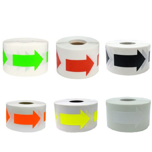 6종 화살표 스티커 5cm 500pcs 표시스티커 다꾸, 1109.오렌지화살표500