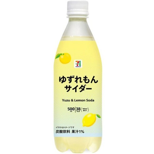 세븐일레븐 유자 레몬 사이다 500ml