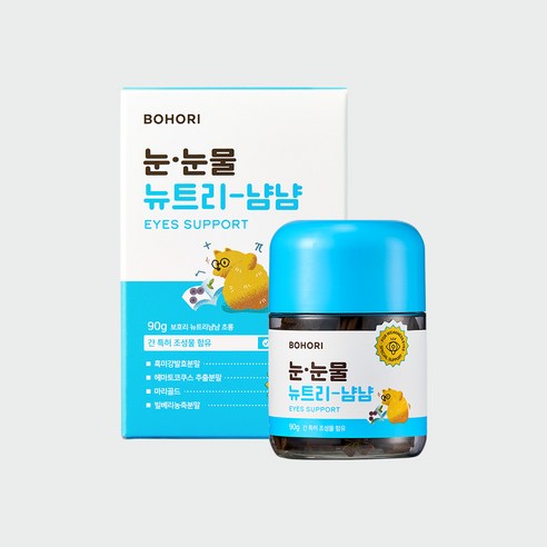 보호리 눈 눈물 뉴트리냠냠 2.0 90g 강아지 눈곱 눈물 자국 냄새 간 루테인 영양제, 1개, 눈물개선/눈건강, 90정