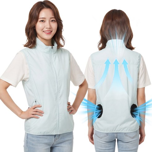 선풍기 조끼 남녀공용 에어컨조끼 냉풍조끼 여름 작업복 -0FK512