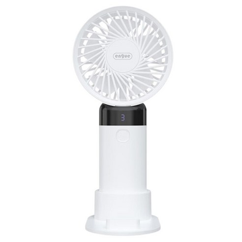 engue 핸디 미니 선풍기 EG-F20S, 화이트