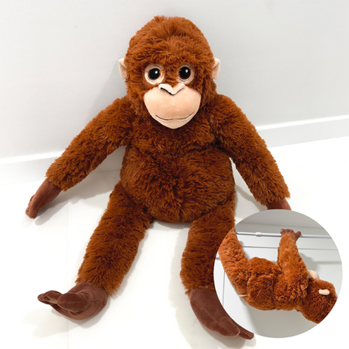 오랑우탄인형 오숭이 고숭이 애착인형 인형선물 66cm 초대형 수면인형 d0406, 1개, 대형오랑우탄