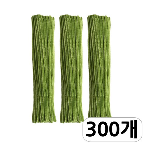 [모핸] 단색 칼라 모루, 풀색(녹색), 300개